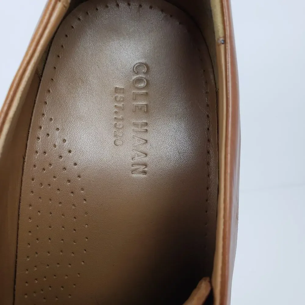 Cole Haan Warren Mens Size 12 Brown Leather Dress Cap Toe Oxford Shoes C20153